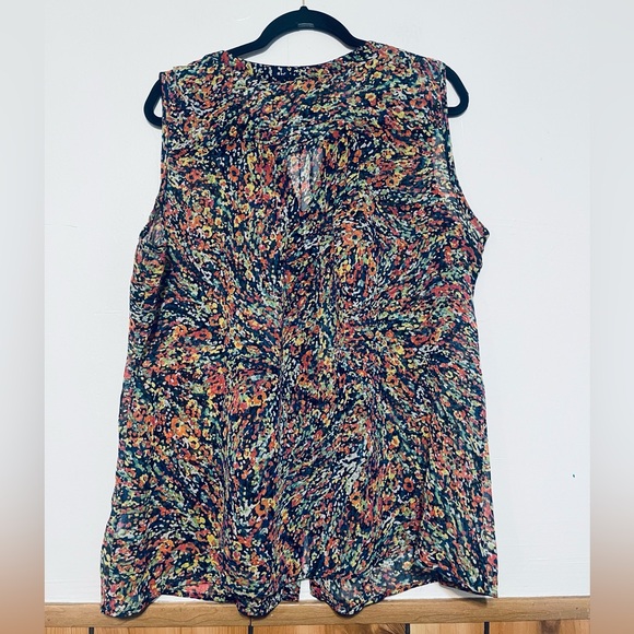 Liz Claiborne Multicolor Floral Blouse - Picture 3 of 6